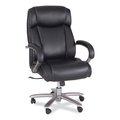 Safco Lineage Big & Tall High Back Task Chair, Max 500 lb, 20.5 in. to 24.25 in. High Black Seat, Chrome Base 3502BL